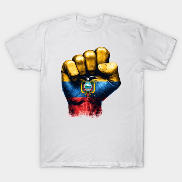 Ecuador Flag T-Shirt by Vehicles-Art